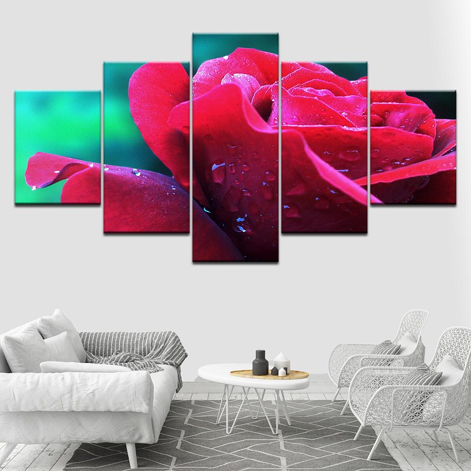 The red rose flowers Wall Poster 5 Piece Canvas Wallpapers modern Poster Modular art painting for Living Room Home Decor 20x35 20x45 20x55cm
The red rose flowers Wall Poster 5 Piece Canvas Wallpapers modern Poster Modular art painting for Living Room Home Decor 20x35 20x45 20x55cm