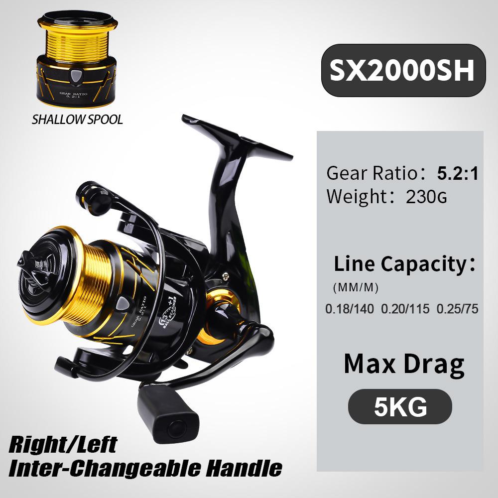 Красочная металлическая прялка, приманка, морское рыболовное колесо Lun, якорь, рыбное колесо, рыболовное колесо, рыболовные снасти SX2000SH