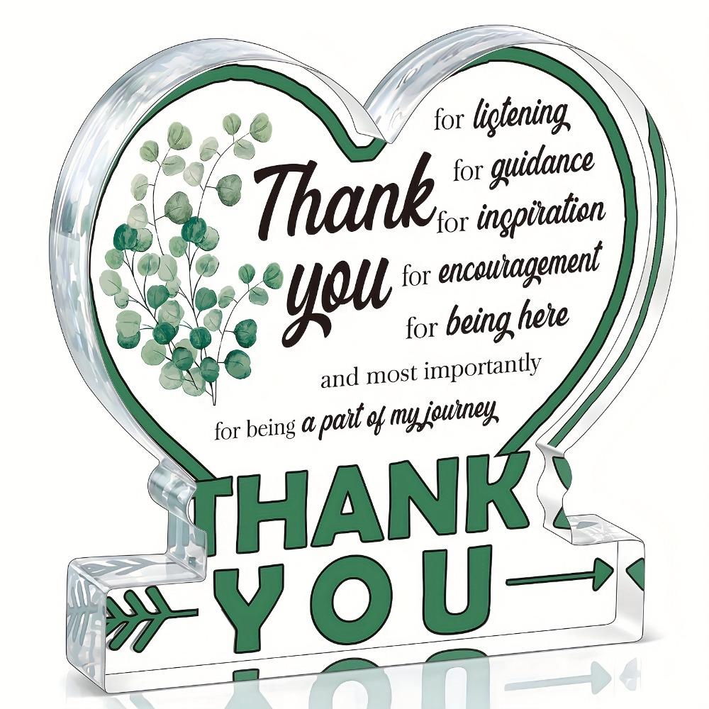 Modern Heart-Shaped Thank You Plaque - with Inspirational Quotes, Green Leaves & Arrows Design - No Electricity Needed, Perfect for Teacher Boss Colle 10*10cm
Modern Heart-Shaped Thank You Plaque - with Inspirational Quotes, Green Leaves & Arrows Design - No Electricity Needed, Perfect for Teacher Boss Colle 10*10cm