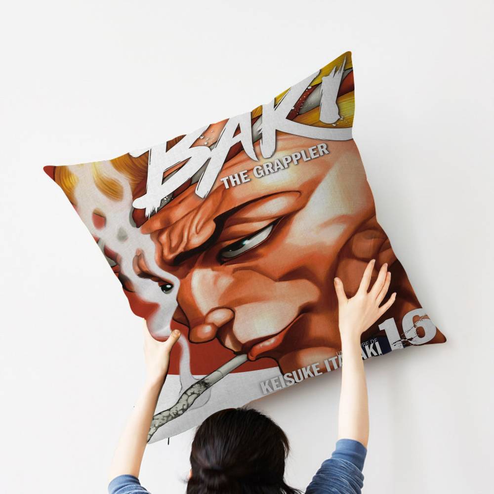 Baki the grappler Cushion Cover Car Throw Pillow Case For Sofa Car Christmas Gift 40x40cm 45x45cm 12x12Inch
Baki the grappler Cushion Cover Car Throw Pillow Case For Sofa Car Christmas Gift 40x40cm 45x45cm 12x12Inch