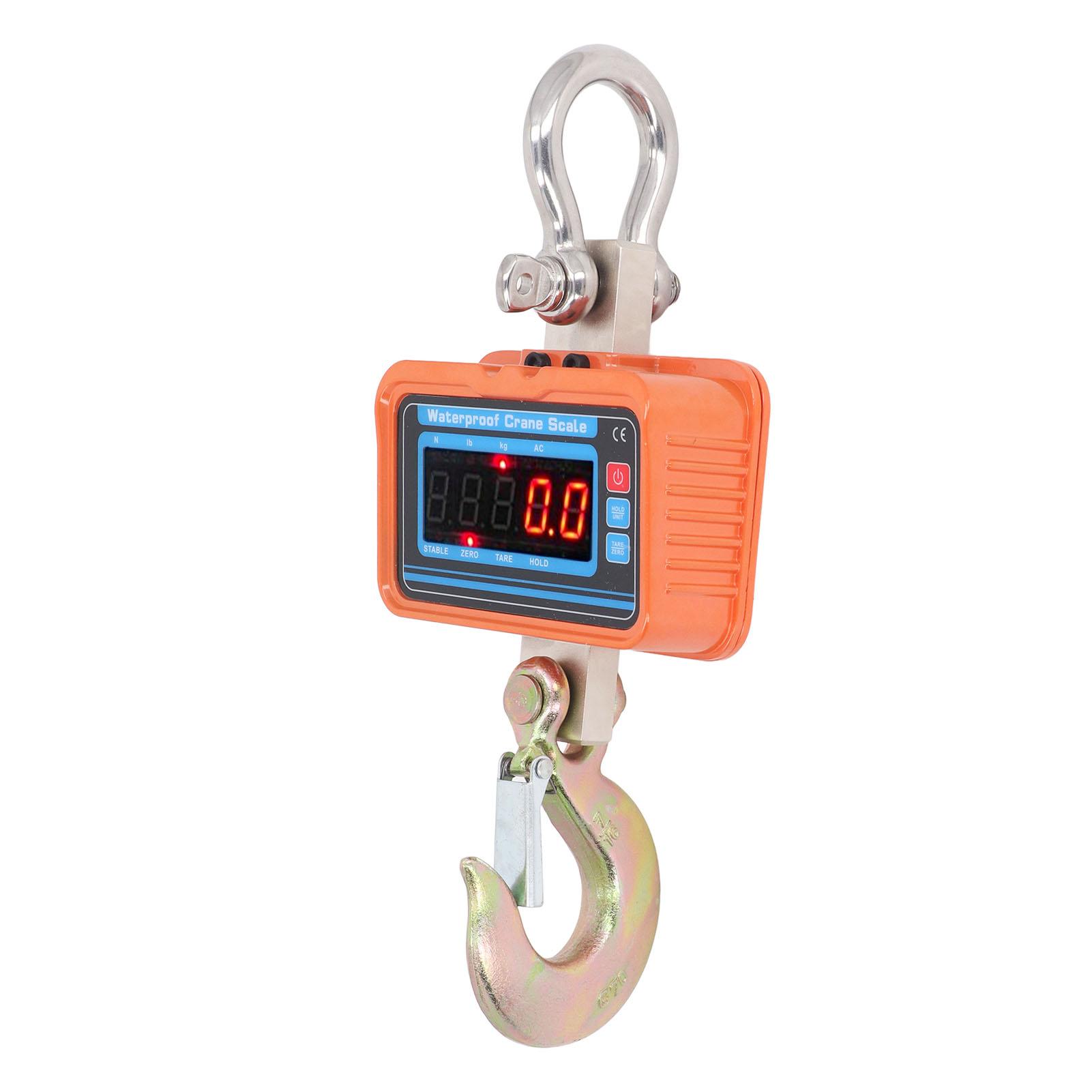 4400lb 2000kg Digital Crane Scale High Accuracy LED Display Heavy Duty Hanging Scale with Remote Control
4400lb 2000kg Digital Crane Scale High Accuracy LED Display Heavy Duty Hanging Scale with Remote Control