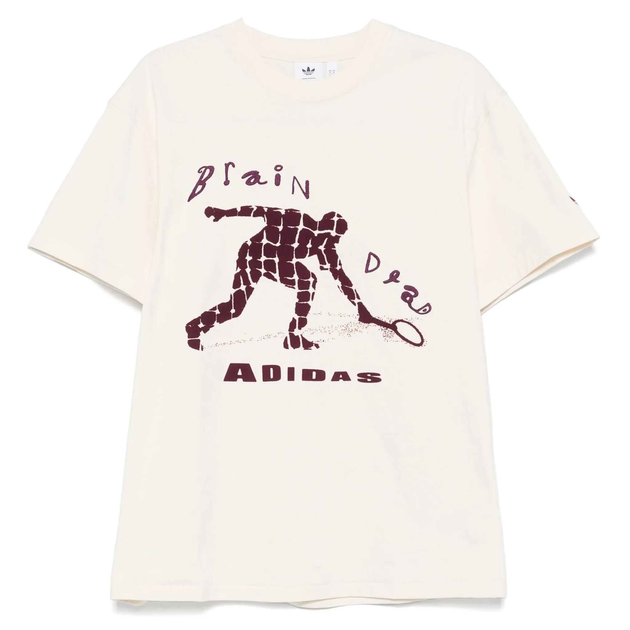 Adidas Оригинальная коллаборация Originals X Brain Dead, футболка с флокированным логотипом и надписью, с круглым вырезом, свободного кроя, с коротким рукавом, мужская, топы, белая, JX9393 L
Adidas Оригинальная коллаборация Originals X Brain Dead, футболка с флокированным логотипом и надписью, с круглым вырезом, свободного кроя, с коротким рукавом, мужская, топы, белая, JX9393 L