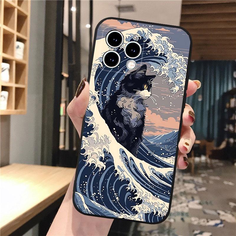 Phone Case Carcasa Funda For iPhone 17 Pro Max 17 Air 16 15 14 13 Pro Max 15 16 Pro 15Plus Art Black Cat Wave Van Gogh iphone 14ProMax
Phone Case Carcasa Funda For iPhone 17 Pro Max 17 Air 16 15 14 13 Pro Max 15 16 Pro 15Plus Art Black Cat Wave Van Gogh iphone 14ProMax