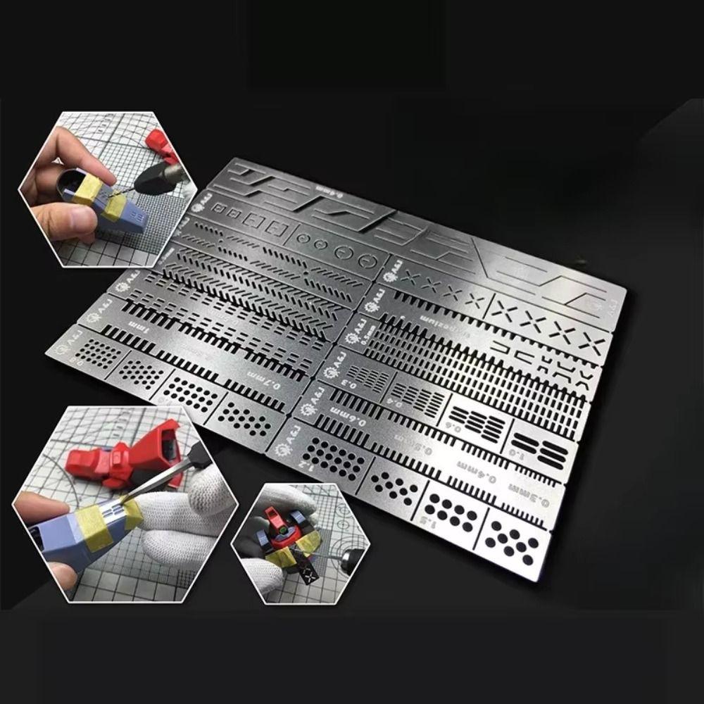 Detailer Scribe Model Carving Ruler Stainless Steel Carving Auxiliary Ruler DIY Accessories срібний
Detailer Scribe Model Carving Ruler Stainless Steel Carving Auxiliary Ruler DIY Accessories срібний