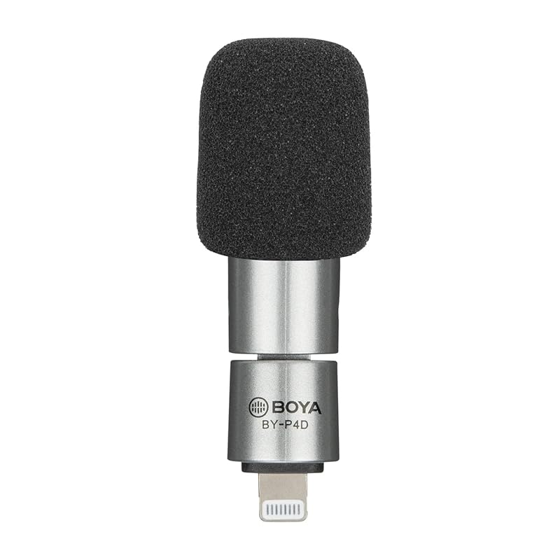Microphone for iOS, BOYA BY-P4D series Omnidirectional Microphone Mobile Phone Microphone Portable Full Condenser Recording, Apple iPhone 13 12 11 10
Microphone for iOS, BOYA BY-P4D series Omnidirectional Microphone Mobile Phone Microphone Portable Full Condenser Recording, Apple iPhone 13 12 11 10