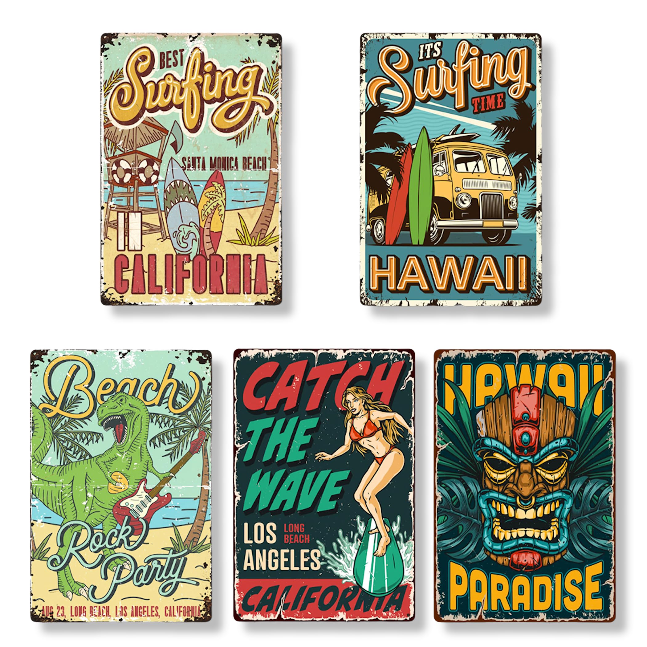 Tin Sign Surf Beach Wall Decor American Plate Interior Retro Goods Antique Vintage Style (SURF2)
Tin Sign Surf Beach Wall Decor American Plate Interior Retro Goods Antique Vintage Style (SURF2)