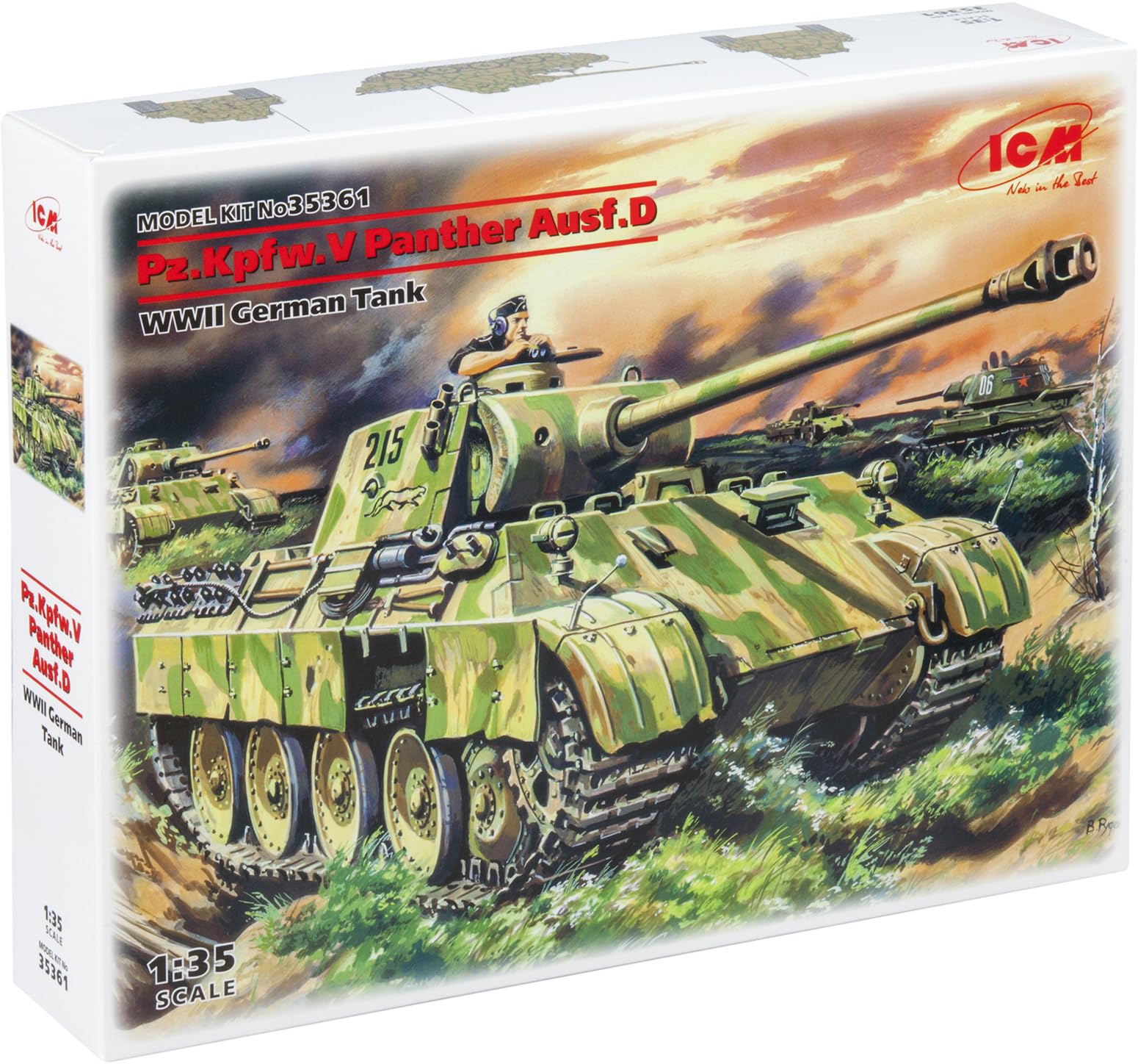 ICM 1/35 German Panther Ausf. D Plastic Model Kit 35361
ICM 1/35 German Panther Ausf. D Plastic Model Kit 35361