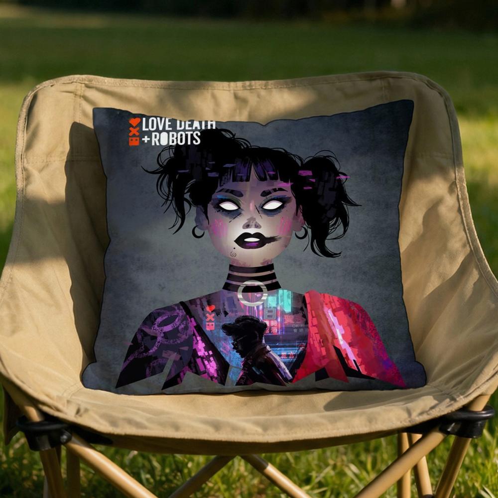 Love DDeath Robots Cushion Cover Soft Reversible Durable Pillow Cover MultiScene Use for Home Car Daily Comfort 30x30cm
Love DDeath Robots Cushion Cover Soft Reversible Durable Pillow Cover MultiScene Use for Home Car Daily Comfort 30x30cm