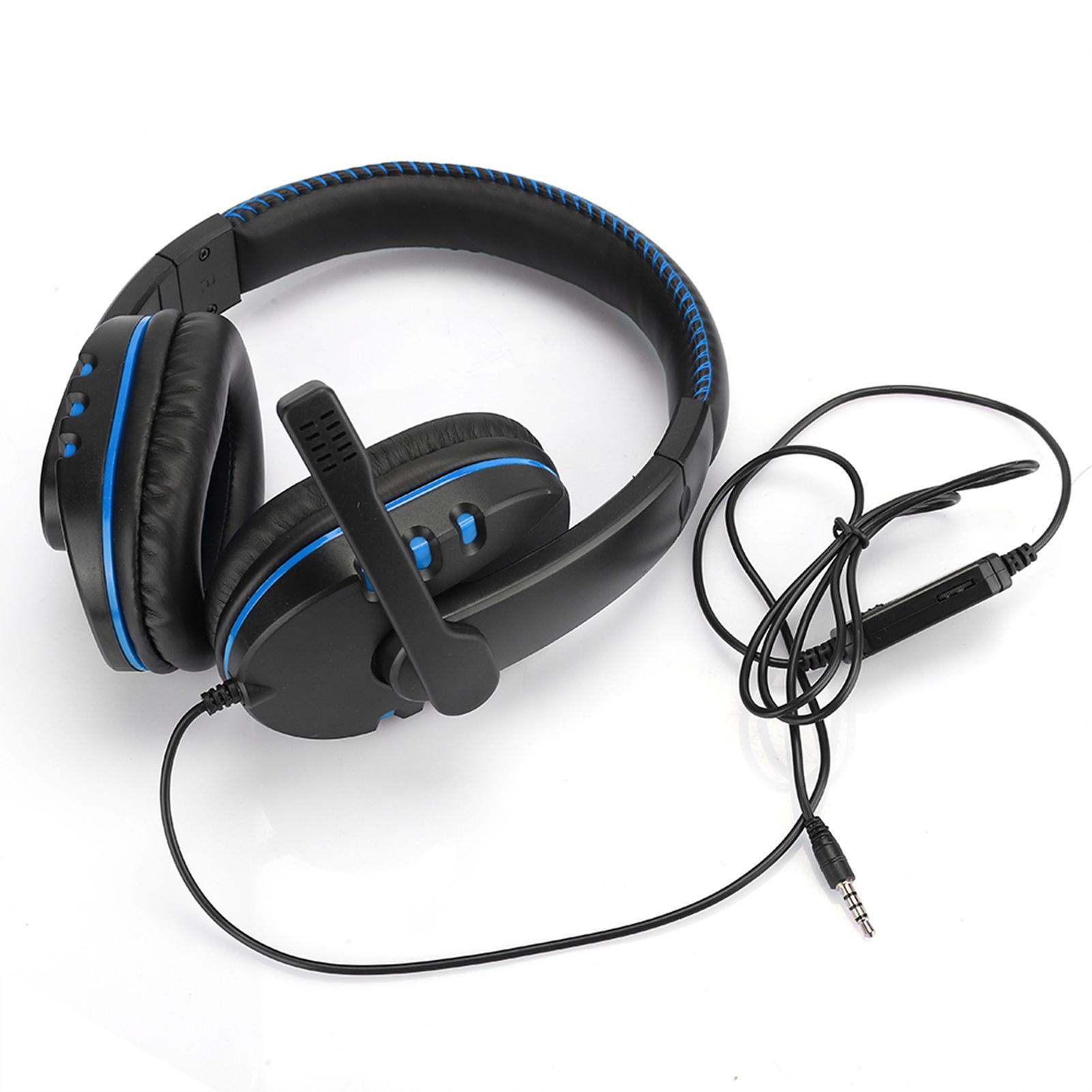Head Mounted Computer Gaming Headphone Headset High Performance for PS4(bleu noir )
Head Mounted Computer Gaming Headphone Headset High Performance for PS4(bleu noir )