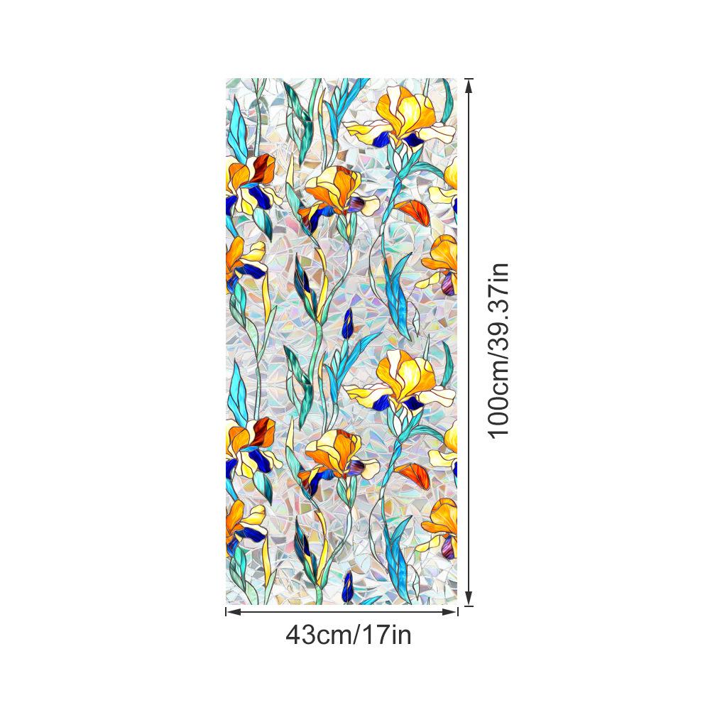 Colorful Flowers Electrostatic Glass Stickers PVC Adhesive Free Sun Catchers Colored Window Glass Stickers 43x100cm
Colorful Flowers Electrostatic Glass Stickers PVC Adhesive Free Sun Catchers Colored Window Glass Stickers 43x100cm