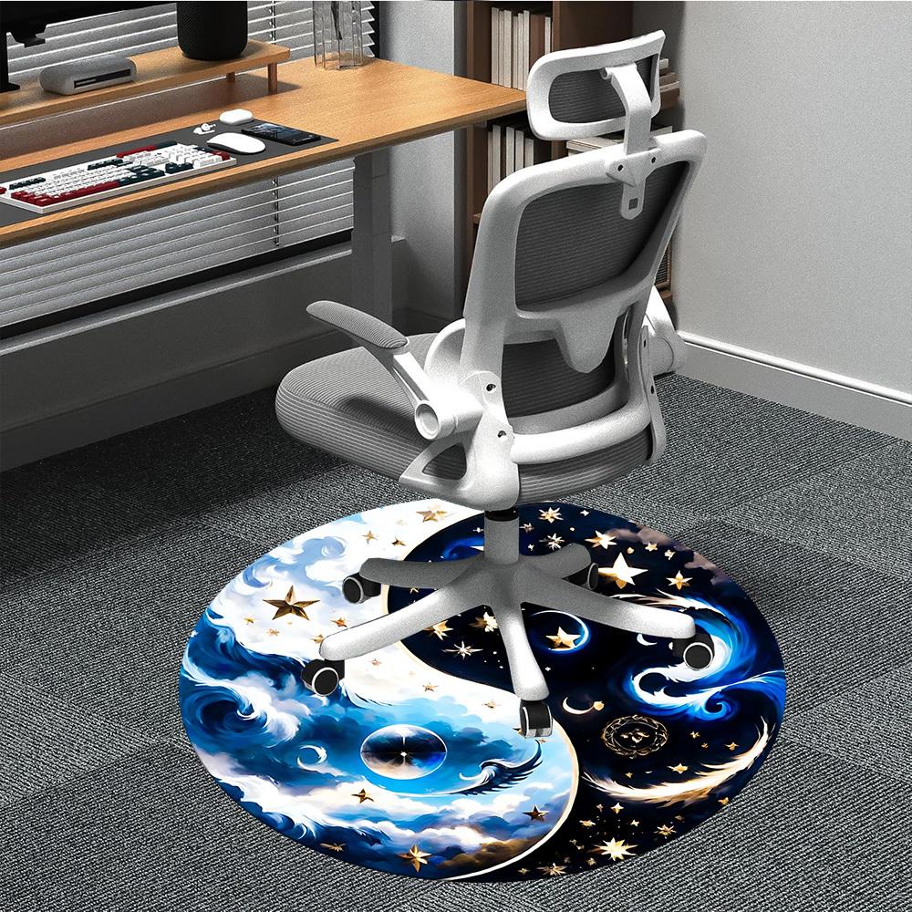 1pc Celestial Yin-Yang Symbol Chair Carpet for Office Non-Slip, Machine Washable Rug for Office, Room - Holiday Decor, Machine Made yy251016035 80cm by 80cm
1pc Celestial Yin-Yang Symbol Chair Carpet for Office Non-Slip, Machine Washable Rug for Office, Room - Holiday Decor, Machine Made yy251016035 80cm by 80cm