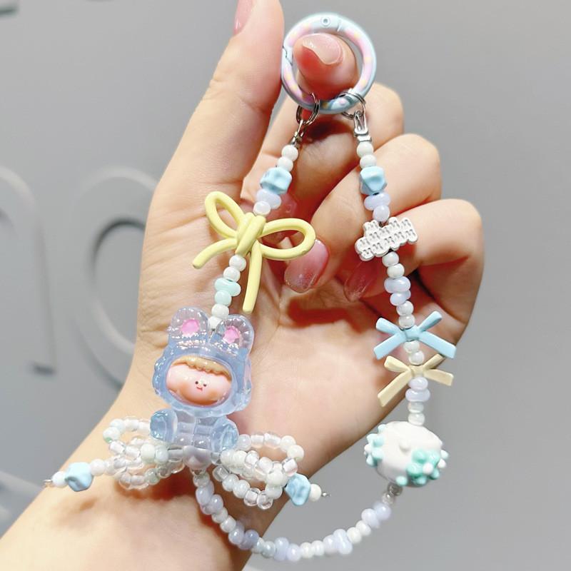 Красочный забавный мультяшный брелок с бусинами, идеальный для модных аксессуаров и подарков Blue Rabbit
Красочный забавный мультяшный брелок с бусинами, идеальный для модных аксессуаров и подарков Blue Rabbit