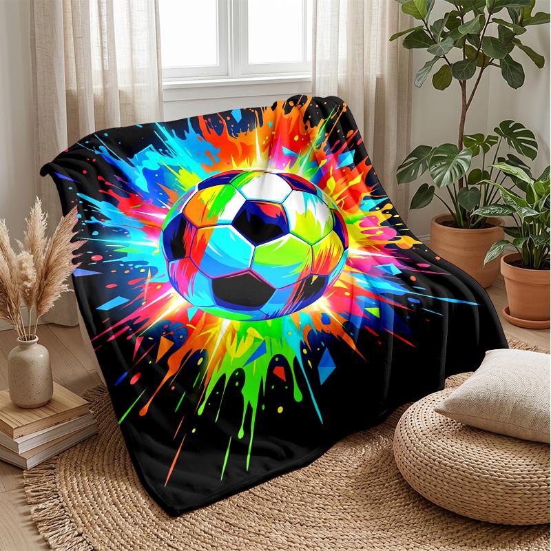 Colorful Soccer Ball Burst blanket Personalized Name Flannel Blanket Soft Cozy Plush Throw for Sofa Bed Lightweight Home Decor 75x90cm
Colorful Soccer Ball Burst blanket Personalized Name Flannel Blanket Soft Cozy Plush Throw for Sofa Bed Lightweight Home Decor 75x90cm