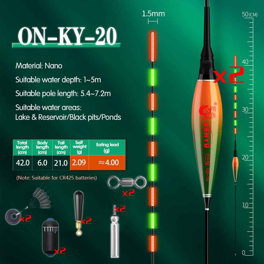 ONLYOU 2Pcs/Set Nano Smart Fishing Float Сигналізація клювання Рибна приманка Вода Безтіньовий поплавець Світлодіодне освітлення Автоматична зміна кольору Електронний поплавець ON-KY-20
ONLYOU 2Pcs/Set Nano Smart Fishing Float Сигналізація клювання Рибна приманка Вода Безтіньовий поплавець Світлодіодне освітлення Автоматична зміна кольору Електронний поплавець ON-KY-20