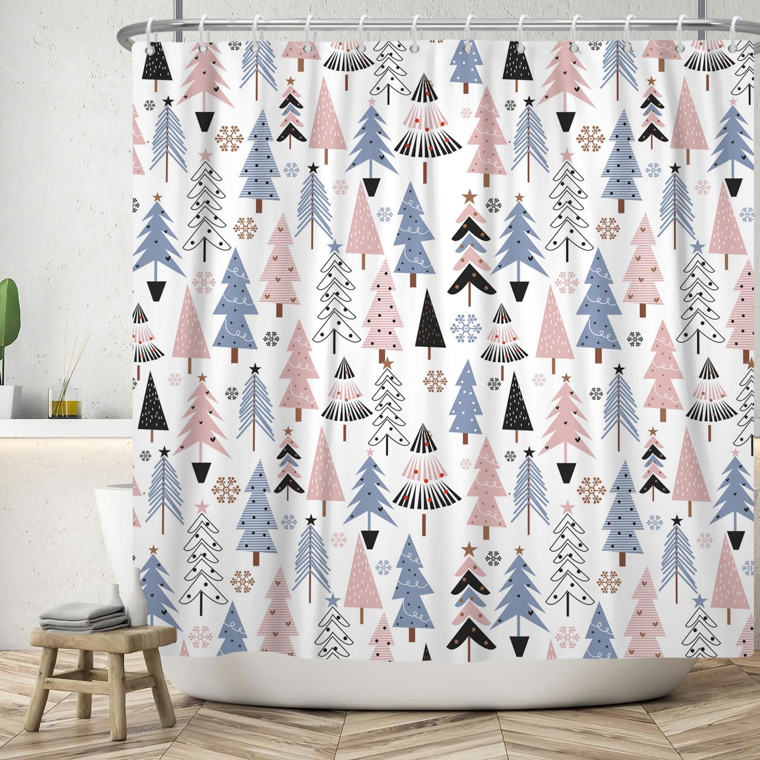 Boho Christmas Trees Shower Curtain Geometric Pattern Xmas Trees Shower Curtain Green Blue Red Merry Christmas New Year Shower W60H190(CM)-1 Pcs
Boho Christmas Trees Shower Curtain Geometric Pattern Xmas Trees Shower Curtain Green Blue Red Merry Christmas New Year Shower W60H190(CM)-1 Pcs