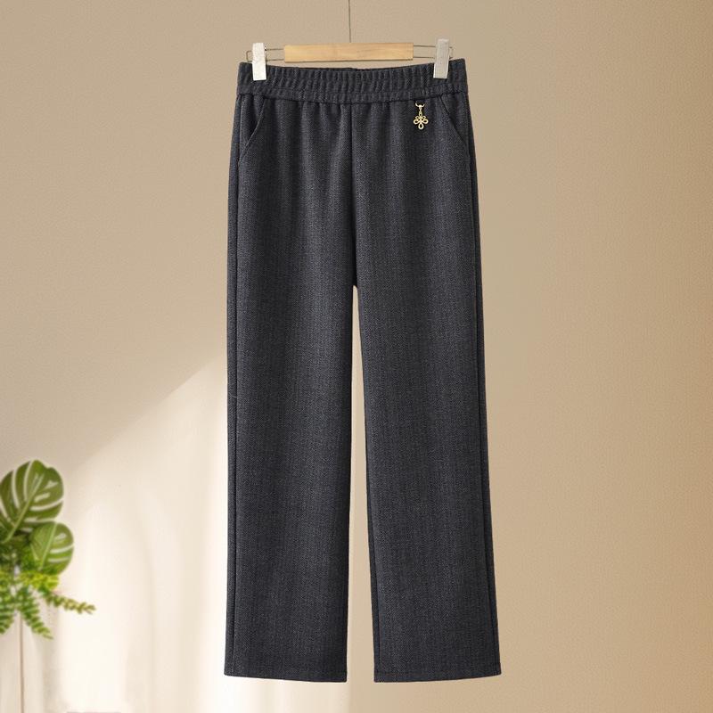 Spring Herringbone Slimming Pants for Middle-Aged & Elderly Women - Versatile Casual High-Grade Straight Leg Design 5XL (Recommended 145-160 jin)
Spring Herringbone Slimming Pants for Middle-Aged & Elderly Women - Versatile Casual High-Grade Straight Leg Design 5XL (Recommended 145-160 jin)