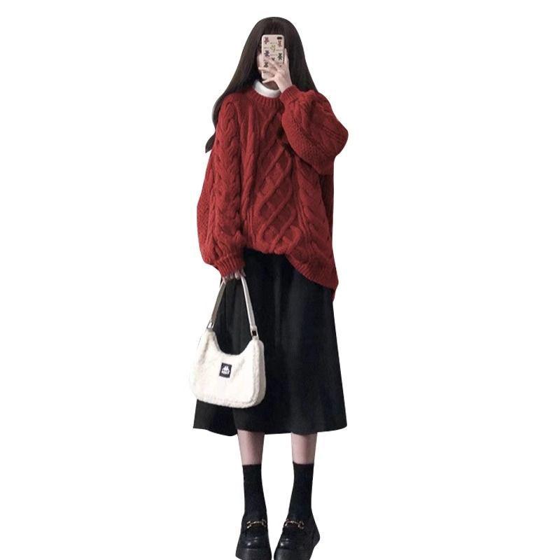 Женский красный свитер крупной вязки премиум-класса - Ленивый стиль для весны, осени, зимы 2025 One Size красный
Женский красный свитер крупной вязки премиум-класса - Ленивый стиль для весны, осени, зимы 2025 One Size красный