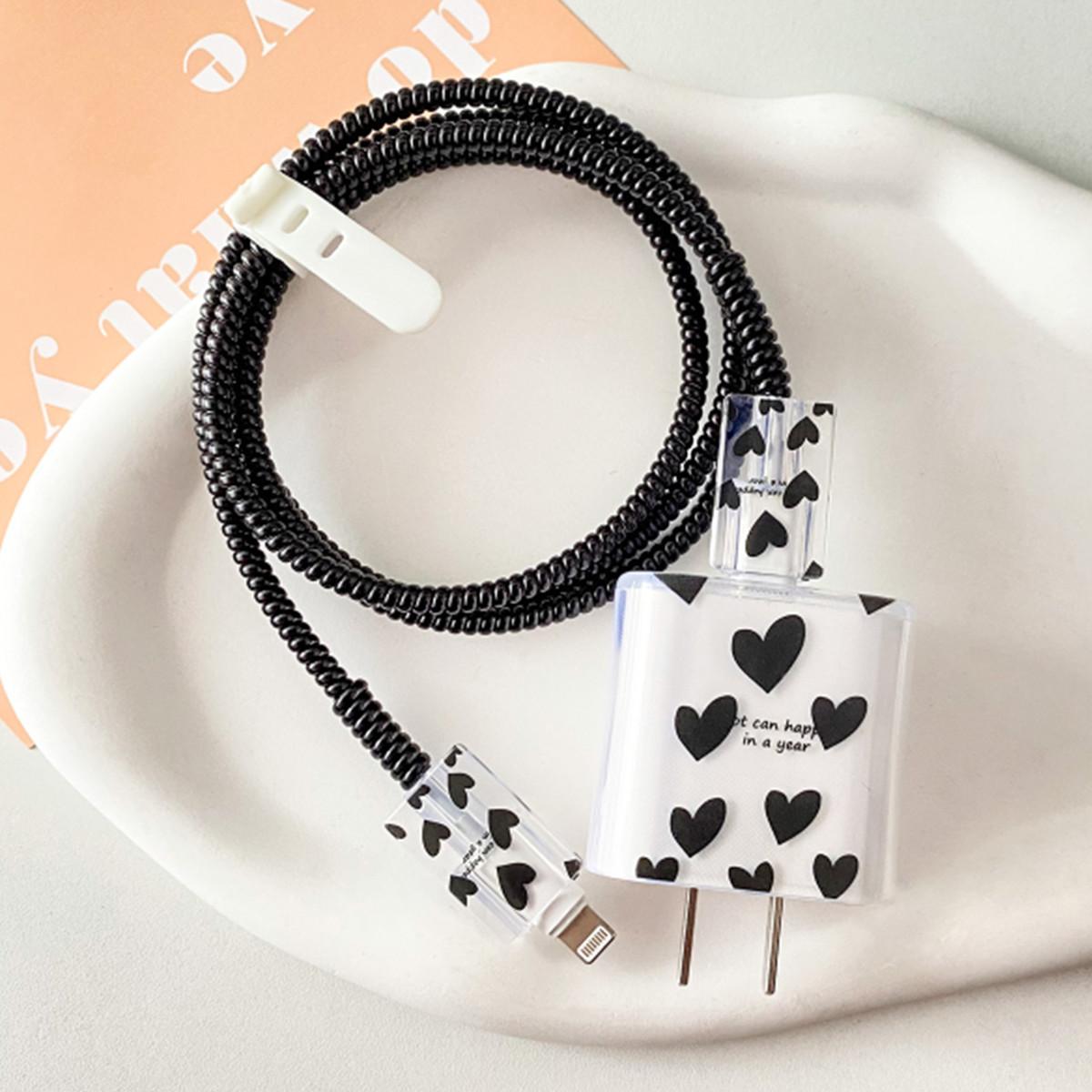 Love 5 шт. Защитный чехол для кабеля для зарядки iPhone 18/20 Вт, защитный чехол для зарядного устройства, аксессуары для намотки чёрный
Love 5 шт. Защитный чехол для кабеля для зарядки iPhone 18/20 Вт, защитный чехол для зарядного устройства, аксессуары для намотки чёрный