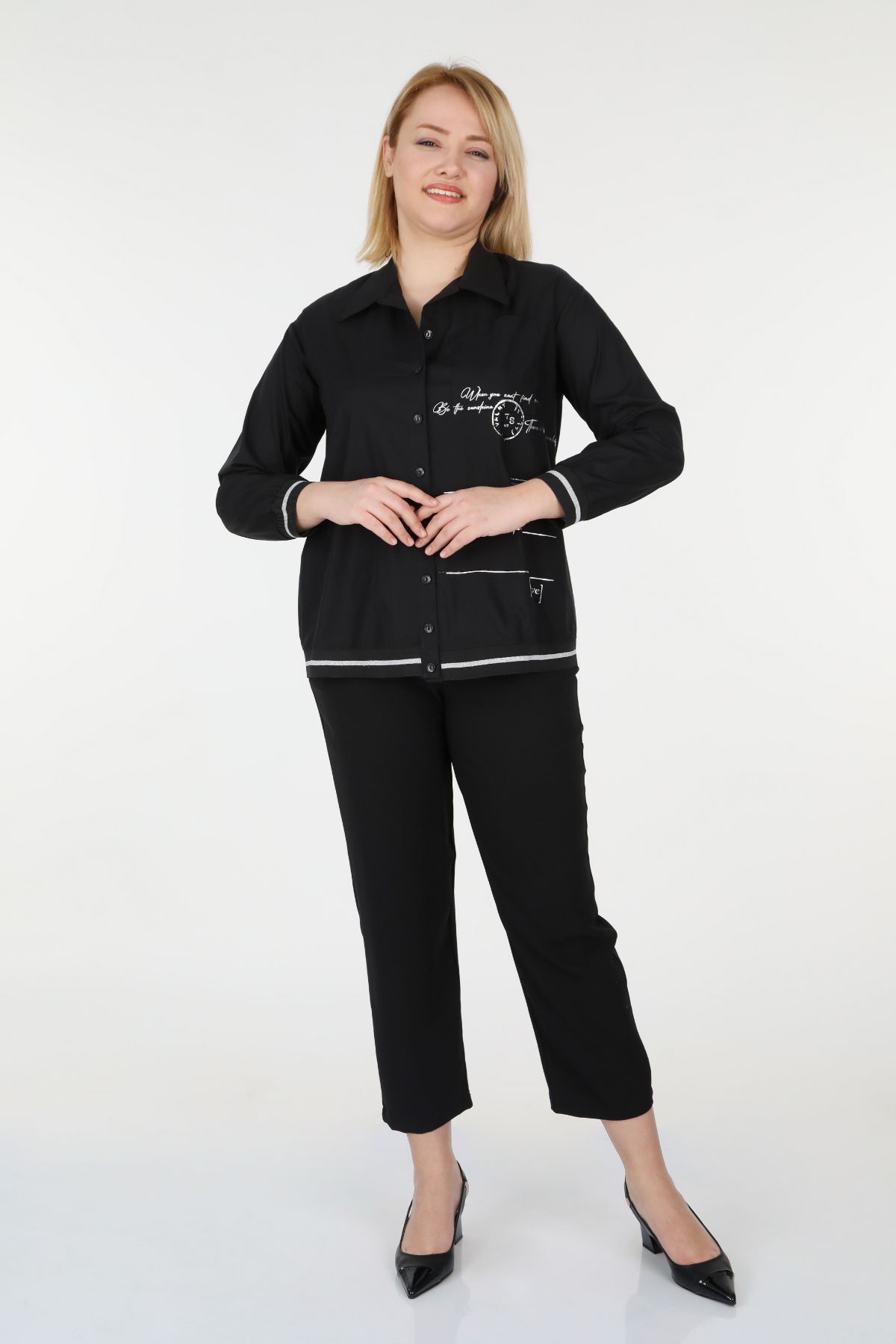 Женская рубашка больших размеров, рубашка большого размера из хлопка в рубчик XL 
Женская рубашка больших размеров, рубашка большого размера из хлопка в рубчик XL