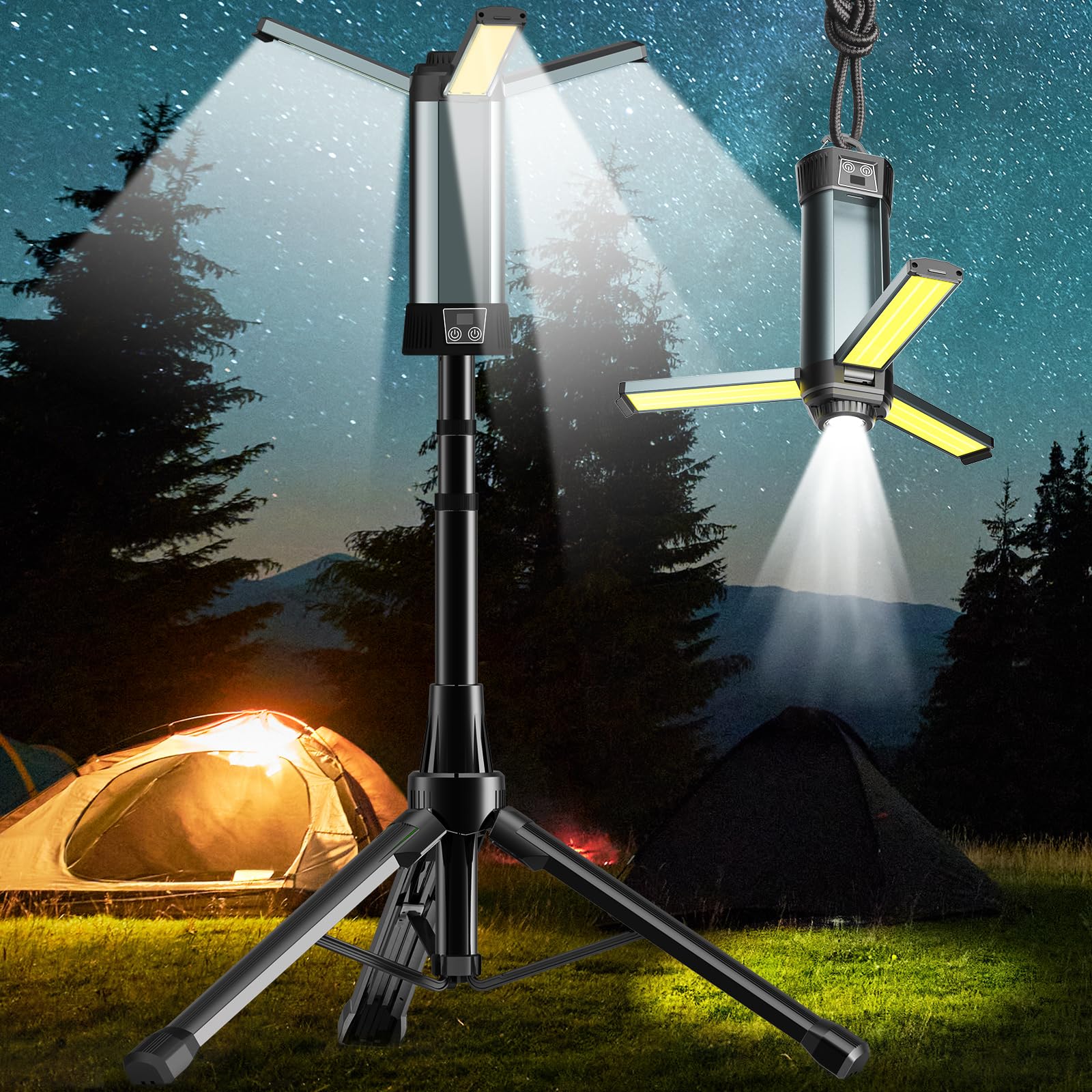 MORSEN 200W Rechargeable LED Floodlight, Outdoor USB Rechargeable Work Light, High Capacity, 300045006500K, Three Color Temperature Settings, Type-C
MORSEN 200W Rechargeable LED Floodlight, Outdoor USB Rechargeable Work Light, High Capacity, 300045006500K, Three Color Temperature Settings, Type-C