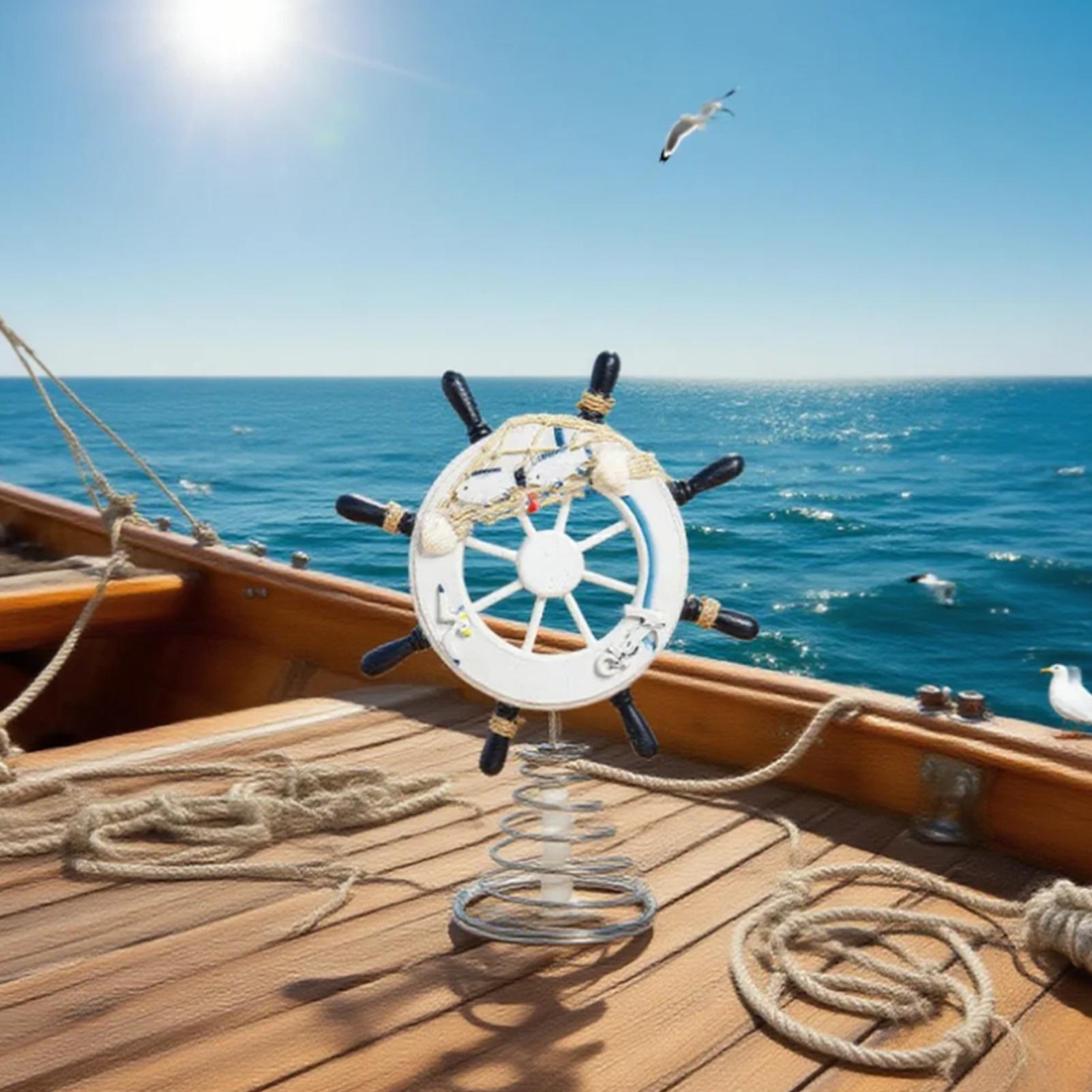 11-дюймовое навигационное корабельное рулевое колесо, декор прибрежной комнаты с рыболовной сетью, украшение для дома, орнамент, украшение на верхушку рождественской елки CHINA
11-дюймовое навигационное корабельное рулевое колесо, декор прибрежной комнаты с рыболовной сетью, украшение для дома, орнамент, украшение на верхушку рождественской елки CHINA