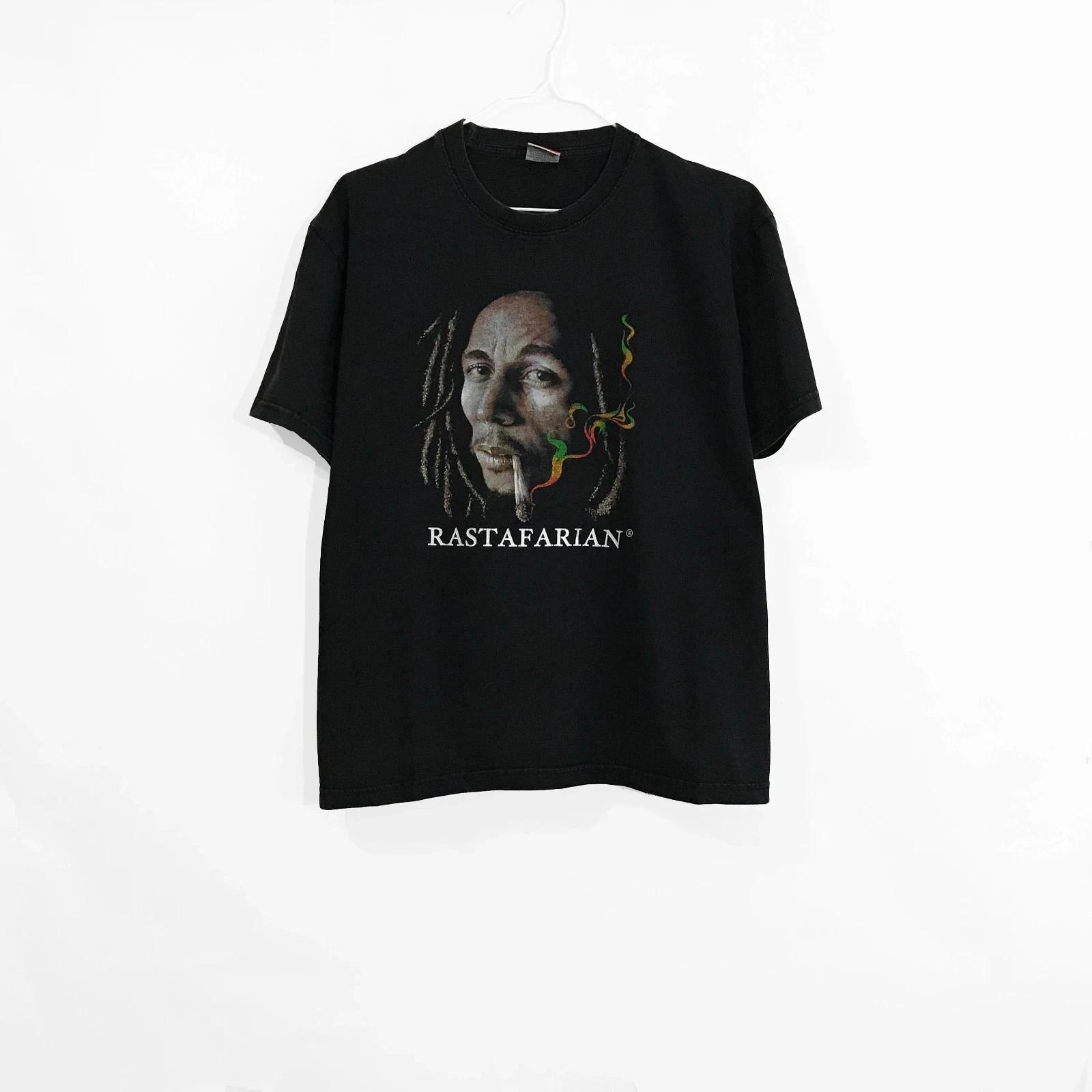 Vintage 90 s Bob Marley Rastafarian T-shirt Reggae Faded Black Tee L S
Vintage 90 s Bob Marley Rastafarian T-shirt Reggae Faded Black Tee L S