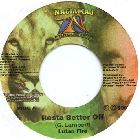7inch Record LUTAN FYAH - Rasta Better Off Naciamaj 2004 Jamaica Reggae, Ska & Dub
7inch Record LUTAN FYAH - Rasta Better Off Naciamaj 2004 Jamaica Reggae, Ska & Dub