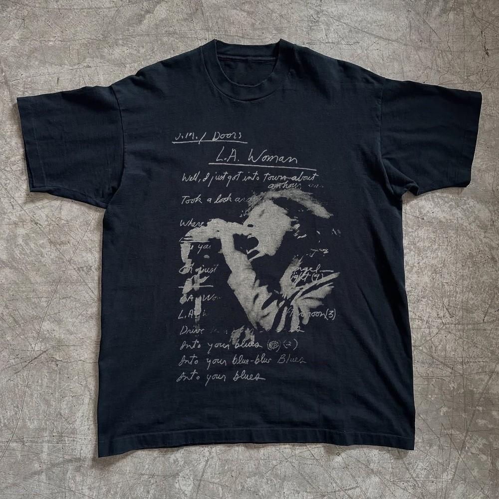 The Doors T-shirt, LA Woman Lyrics Jim Morrison Unisex Black T-shirt, Size S-5XL Unisex T-Shirt M
The Doors T-shirt, LA Woman Lyrics Jim Morrison Unisex Black T-shirt, Size S-5XL Unisex T-Shirt M