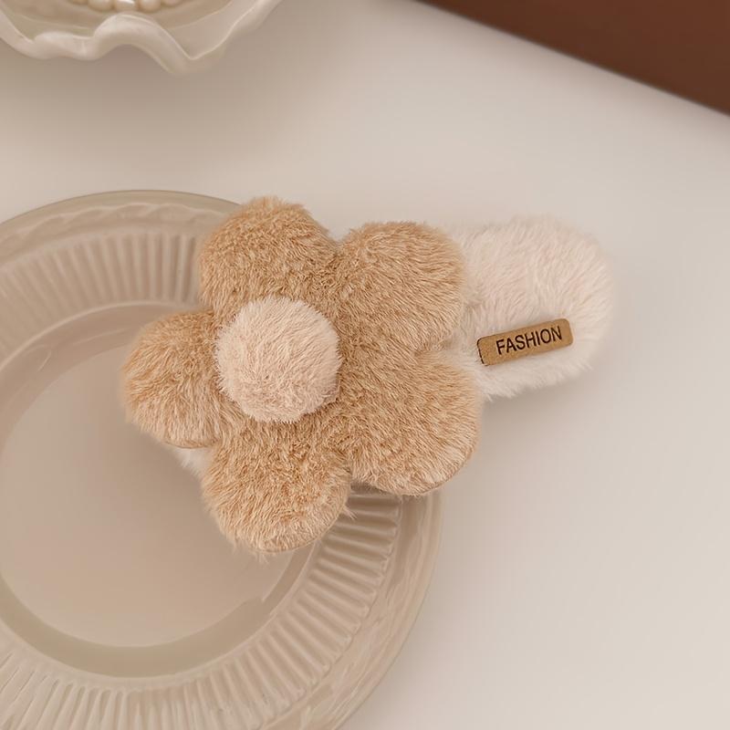 Fluffy Flower Duckbill Hair Clip, Sweet Knitted Fabric Hair Accessory for Parties 1pc кофейный
Fluffy Flower Duckbill Hair Clip, Sweet Knitted Fabric Hair Accessory for Parties 1pc кофейный