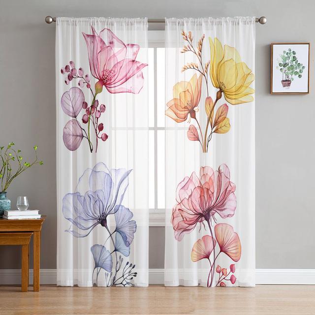 Акварельные цветы, розовые прозрачные оконные шторы для гостиной, спальни, современные тюлевые шторы из вуали, тканевые шторы 135W x 114H(cm)
Акварельные цветы, розовые прозрачные оконные шторы для гостиной, спальни, современные тюлевые шторы из вуали, тканевые шторы 135W x 114H(cm)