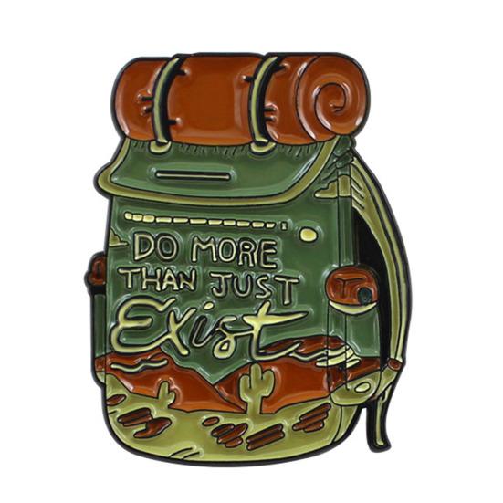 Унисекс модная брошь в виде сумки с сокровищами, значок из сплава для любителей приключений