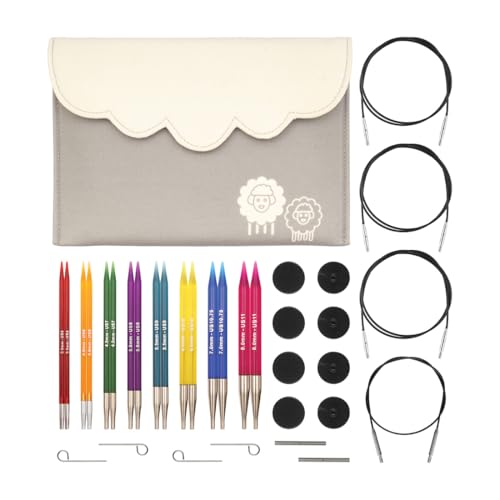 KNITPRO Trendz Interchangeable Circular Knitting Needle Tip Deluxe Set, 3.50-8.00mm
KNITPRO Trendz Interchangeable Circular Knitting Needle Tip Deluxe Set, 3.50-8.00mm