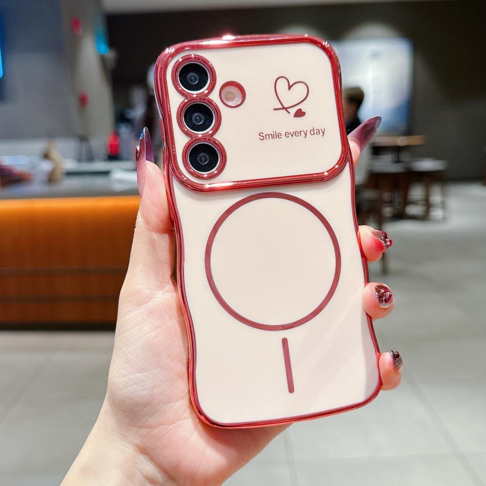 Plating Wave Magnetic Phone Case For Samsung A56 A36 A26 A16 A55 A35 A25 A15 A17 A14 Love Heart Big Window Silicone Cover Galaxy A55 5G
Plating Wave Magnetic Phone Case For Samsung A56 A36 A26 A16 A55 A35 A25 A15 A17 A14 Love Heart Big Window Silicone Cover Galaxy A55 5G