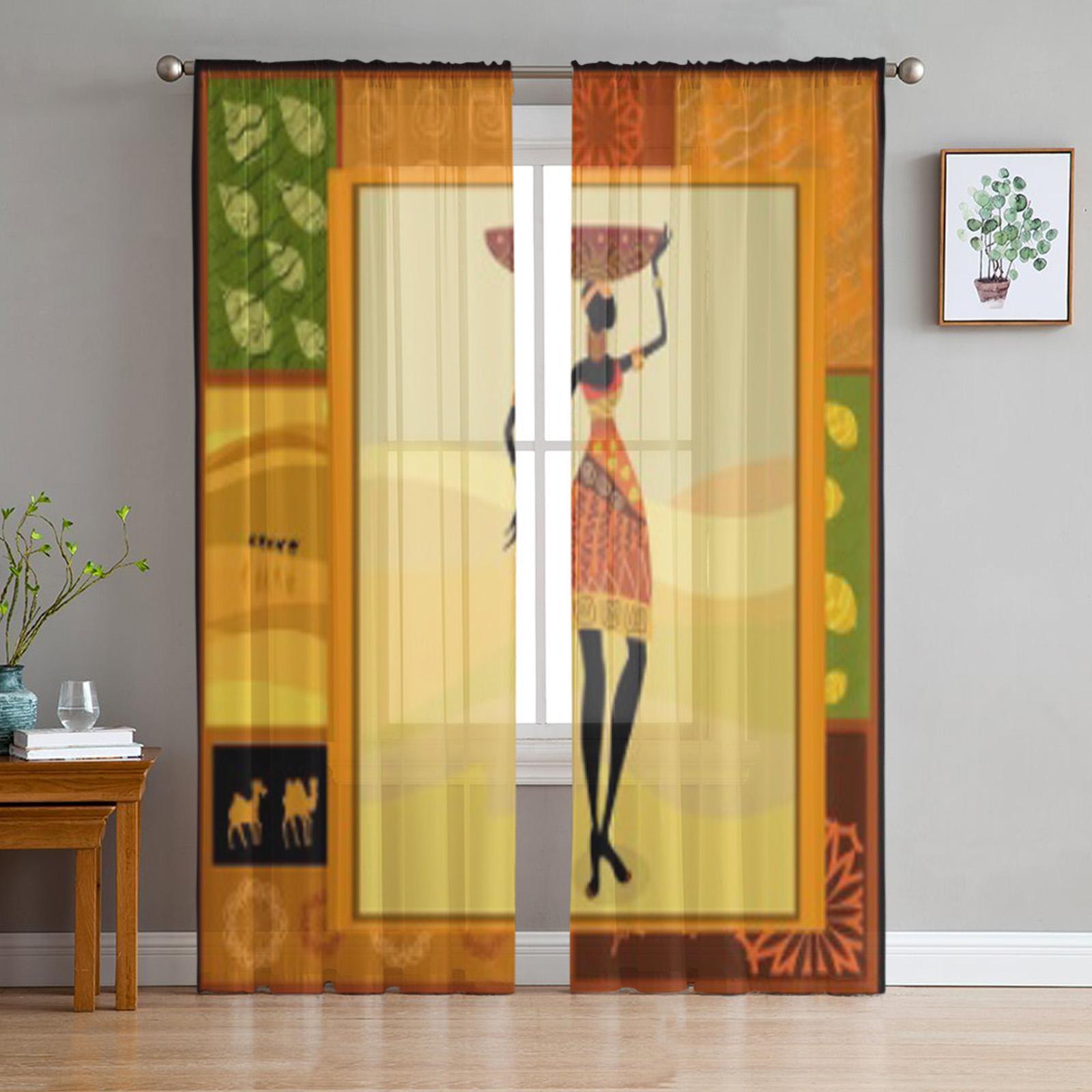 African Girl Dressed In A Decorative Tulle Sheer Curtains for Living Room Bedroom Kitchen Decoration Voile Organza Curtains 135W x 114H(cm)
African Girl Dressed In A Decorative Tulle Sheer Curtains for Living Room Bedroom Kitchen Decoration Voile Organza Curtains 135W x 114H(cm)