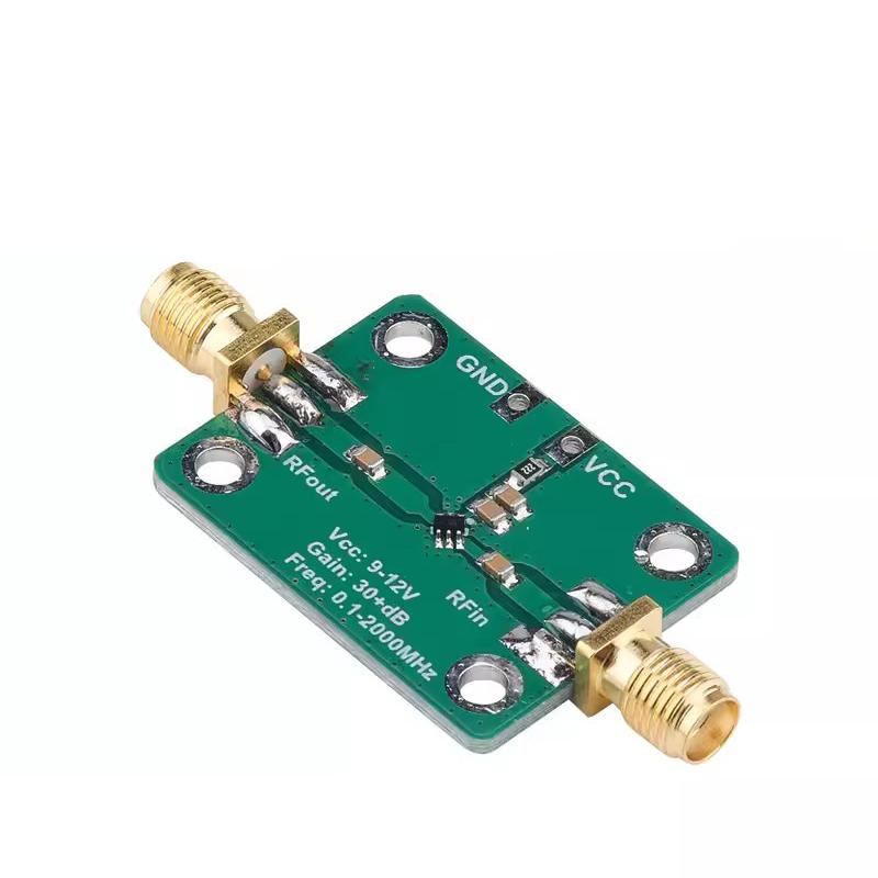 0.1-2000MHz Broadband RF Amplifiers Microwave Radio Frequency Amplifier Module Gain 30dB LNA Board Modules
0.1-2000MHz Broadband RF Amplifiers Microwave Radio Frequency Amplifier Module Gain 30dB LNA Board Modules