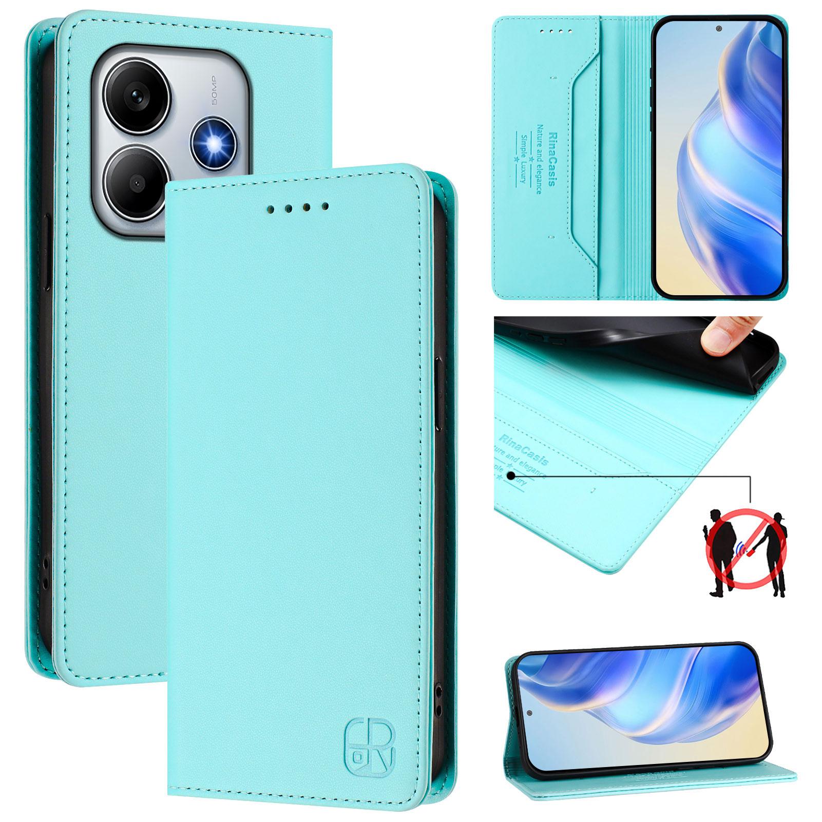 For Xiaomi Redmi Note 14 4G (163.25mm) Leather Case RINACASIS RC01 Phone Cover with RFID Blocking Wallet Stand Black
For Xiaomi Redmi Note 14 4G (163.25mm) Leather Case RINACASIS RC01 Phone Cover with RFID Blocking Wallet Stand Black