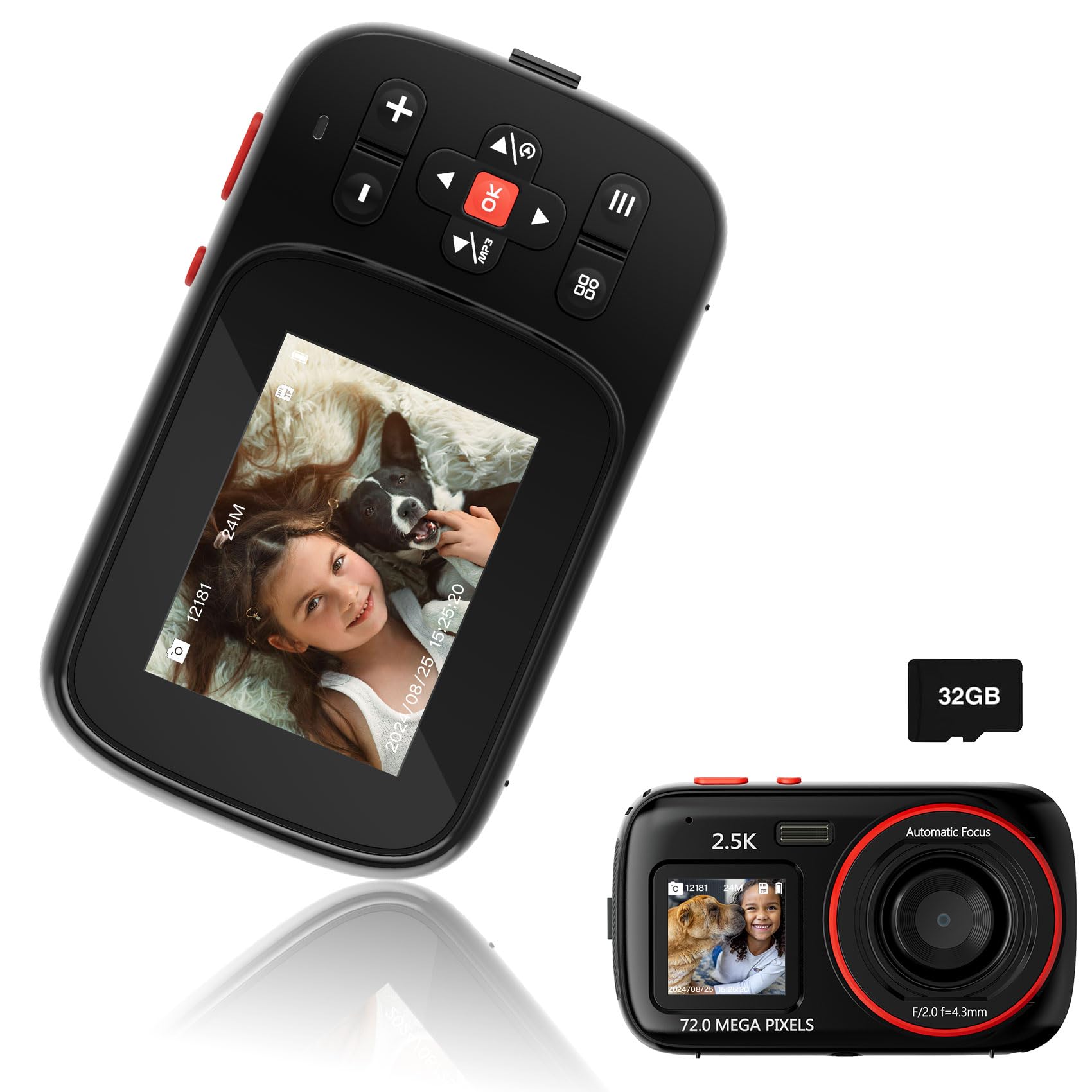 Digital Dual Supports 16x Portable Kids Auto 32GB SD Entrance Sports Day Camera, Small, 1080P, Cute, Camera, Selfies, Lightweight, 2.4 Inch, Zoom,
Digital Dual Supports 16x Portable Kids Auto 32GB SD Entrance Sports Day Camera, Small, 1080P, Cute, Camera, Selfies, Lightweight, 2.4 Inch, Zoom,