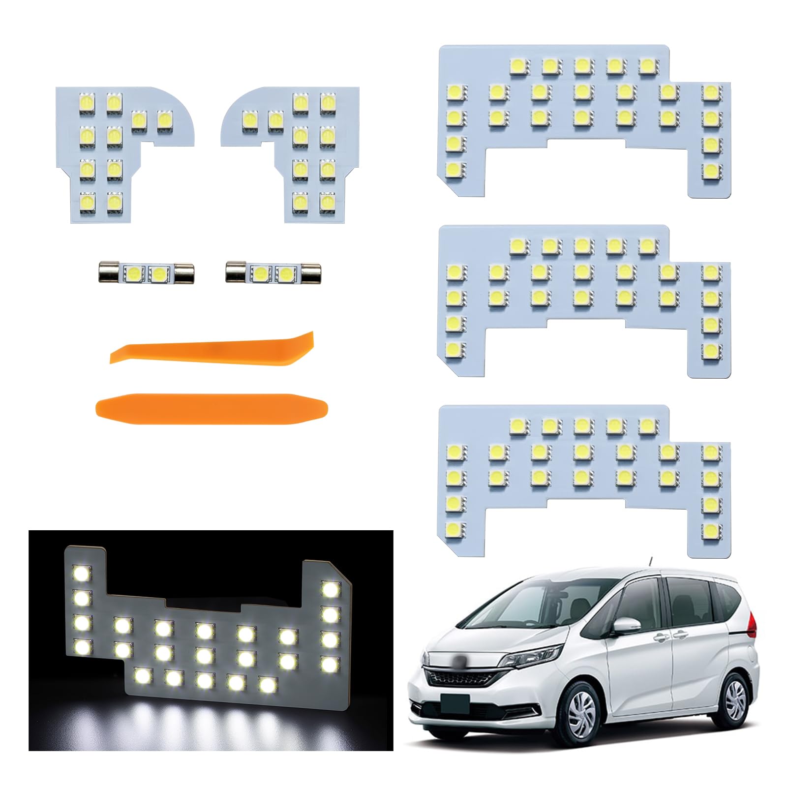 UNNKIBO Комплект светодиодных ламп для салона FREED Серия GB STEPWGN Серия RP FREED GB5 GB6 GB7 GB8 Stepwagon RP1 RP2 RP3 RP4 RP5 Белый 6500K Светодиодное внутреннее освещение
UNNKIBO Комплект светодиодных ламп для салона FREED Серия GB STEPWGN Серия RP FREED GB5 GB6 GB7 GB8 Stepwagon RP1 RP2 RP3 RP4 RP5 Белый 6500K Светодиодное внутреннее освещение