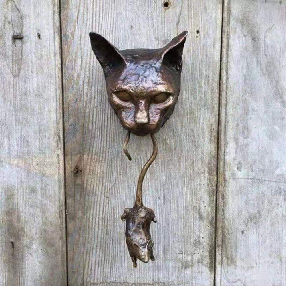 Resin Cat And Mouse Door Knocker Pulls Ring Cat And Mous Sculpture Wall Door Knocker Front Door бронзовий
Resin Cat And Mouse Door Knocker Pulls Ring Cat And Mous Sculpture Wall Door Knocker Front Door бронзовий