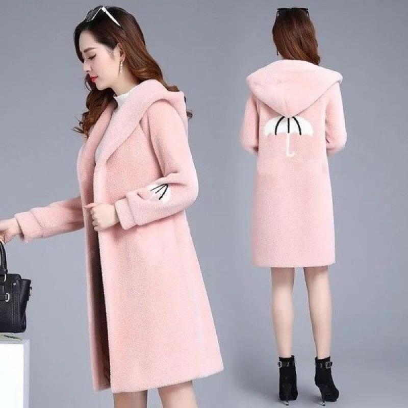 Women s Pink Wool-Blend Lambswool Coat - Autumn/Winter Korean Style, Loose Fit for Moms 4XL рожевий
Women s Pink Wool-Blend Lambswool Coat - Autumn/Winter Korean Style, Loose Fit for Moms 4XL рожевий