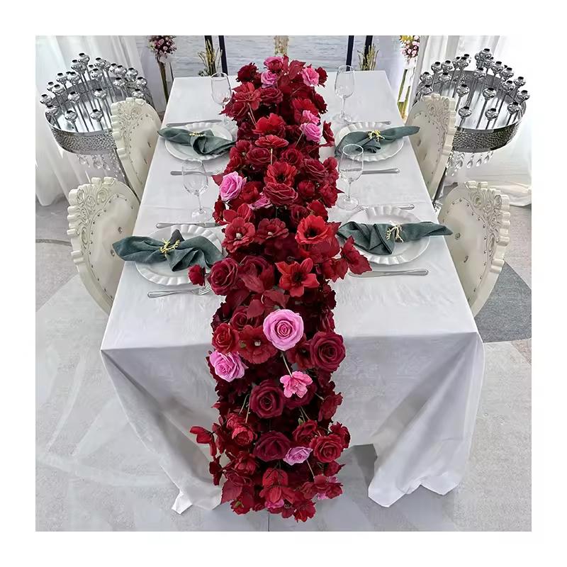 Uflower 50-200cm Atficial champagne Flower Row Runner Elegant Center Stage Background for Wedding Party Home Decoration 50x30cm
Uflower 50-200cm Atficial champagne Flower Row Runner Elegant Center Stage Background for Wedding Party Home Decoration 50x30cm