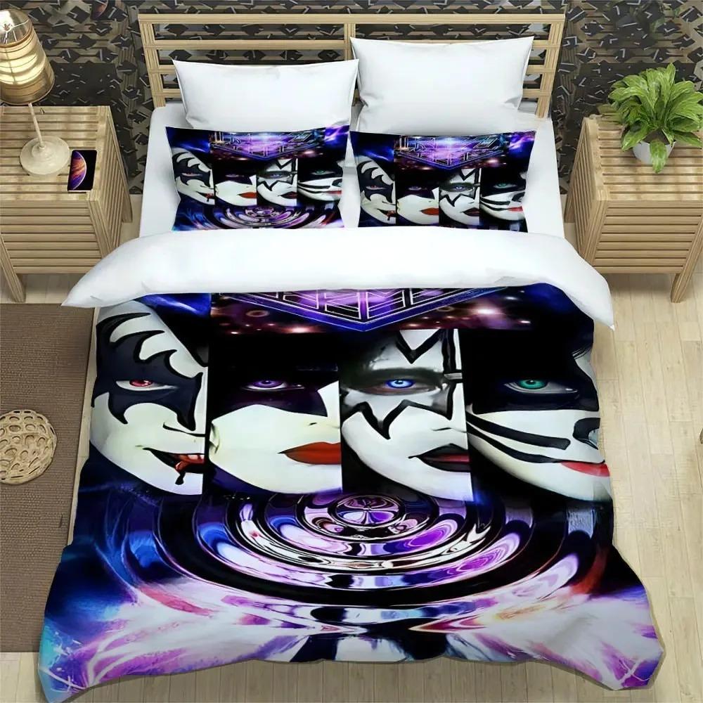 KISS band Duvet Cover 3D Print Kiss Band Rock Bedding Set All Season Comforter Quilt Cover and Pillowcases Single Double Queen US King 264x228cm
KISS band Duvet Cover 3D Print Kiss Band Rock Bedding Set All Season Comforter Quilt Cover and Pillowcases Single Double Queen US King 264x228cm