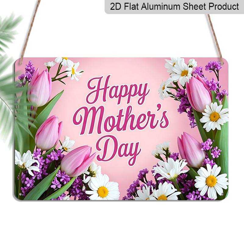 2D Flat, 1pc Happy Mother s Day Tulip & Daisy Floral Plaque, 12 ×8 - Pink & Purple Flower Decor Sign - Aluminium Wall Hanging Decoration, Sweet 20*30cm
2D Flat, 1pc Happy Mother s Day Tulip & Daisy Floral Plaque, 12 ×8 - Pink & Purple Flower Decor Sign - Aluminium Wall Hanging Decoration, Sweet 20*30cm