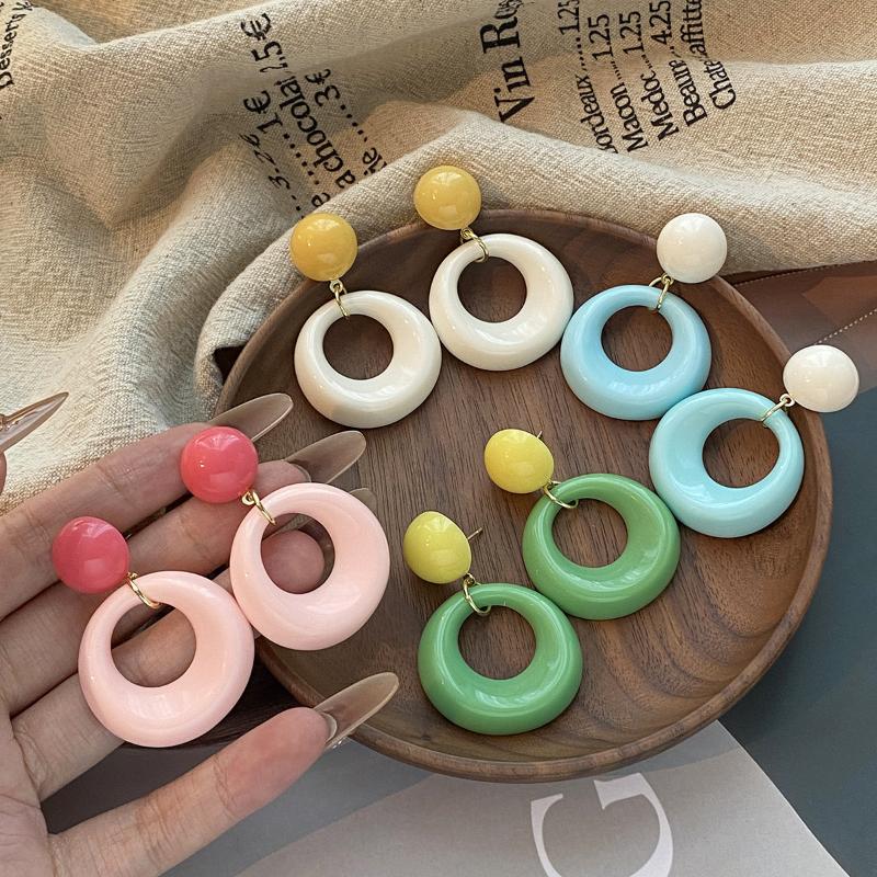 New Trendy Big Acrylic Resin Dangle Drop Earrings For Women Long Geometric Round Hanging Earrings For Girls Travel Korean Jewelry синий
New Trendy Big Acrylic Resin Dangle Drop Earrings For Women Long Geometric Round Hanging Earrings For Girls Travel Korean Jewelry синий