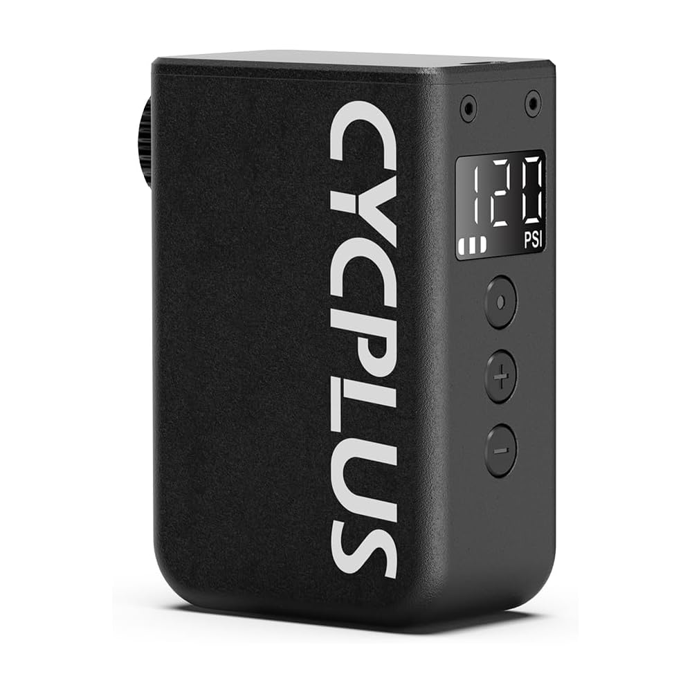 CYCPLUS AS2PRO MAX Bicycle Pump, 120 PSI Electric Air Pump with Pressure Display, Portable Electric Pump with Auto Shut-Off and Air Hose, for Mountain
CYCPLUS AS2PRO MAX Bicycle Pump, 120 PSI Electric Air Pump with Pressure Display, Portable Electric Pump with Auto Shut-Off and Air Hose, for Mountain