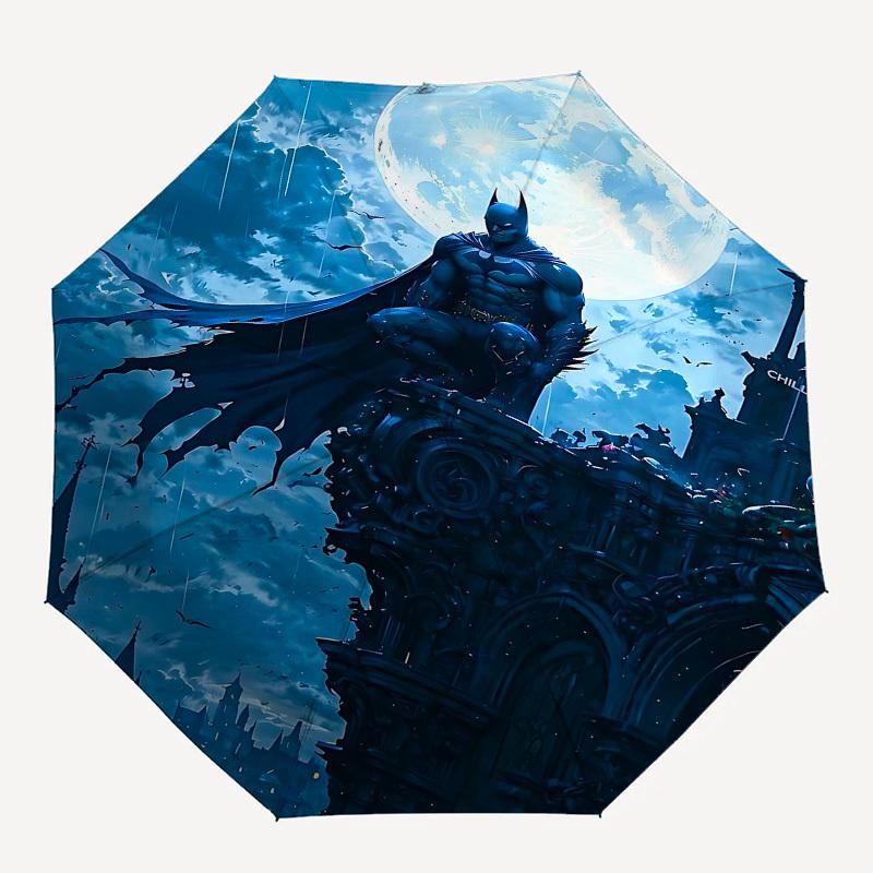 1pc Batman full moon Automatic Folding Umbrella - Compact 8-Rib Design, Durable Plastic & Iron1464L
1pc Batman full moon Automatic Folding Umbrella - Compact 8-Rib Design, Durable Plastic & Iron1464L