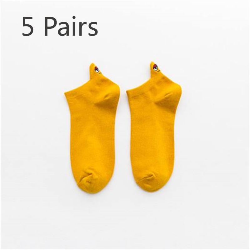 5 Pairs of Women s Spring Summer Solid Color Personality Embroidered Shallow Mouth Boat Socks 5 Pairs жовтий
5 Pairs of Women s Spring Summer Solid Color Personality Embroidered Shallow Mouth Boat Socks 5 Pairs жовтий