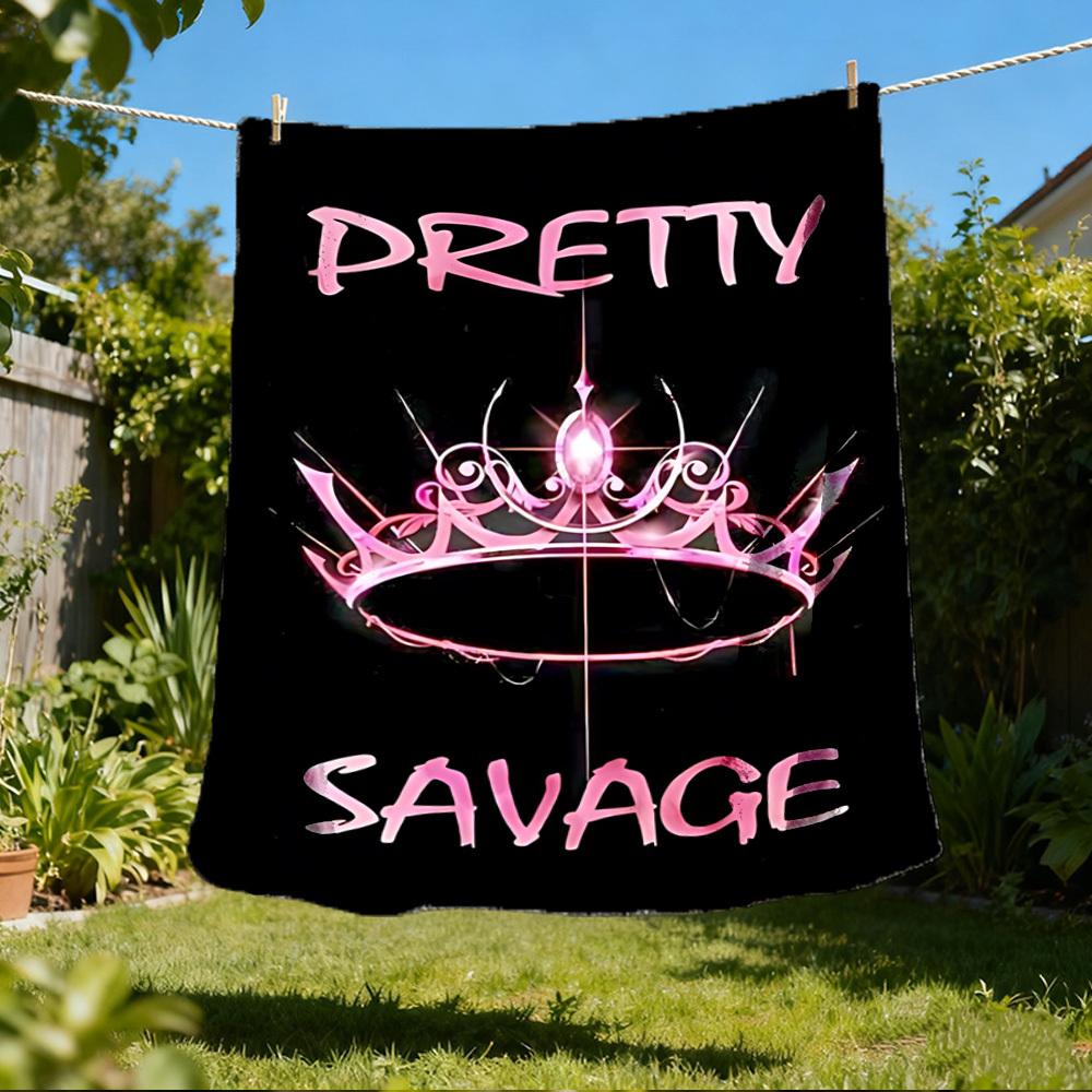 1pc Pretty Savage Tiara Outdoor Flannel Blanket , Machine Washable Perfect Gift for Birthday , Holiday Travel Accessory , Durable Material 80x120cm
1pc Pretty Savage Tiara Outdoor Flannel Blanket , Machine Washable Perfect Gift for Birthday , Holiday Travel Accessory , Durable Material 80x120cm