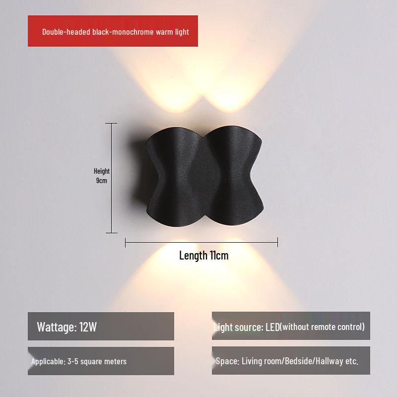 Nordic Minimalist Wall Lamp - Creative Indoor/Outdoor Waterproof Fixture for Bedroom, Living Room, Staircase, Corridor, and Courtyard. 16x9CM
Nordic Minimalist Wall Lamp - Creative Indoor/Outdoor Waterproof Fixture for Bedroom, Living Room, Staircase, Corridor, and Courtyard. 16x9CM
