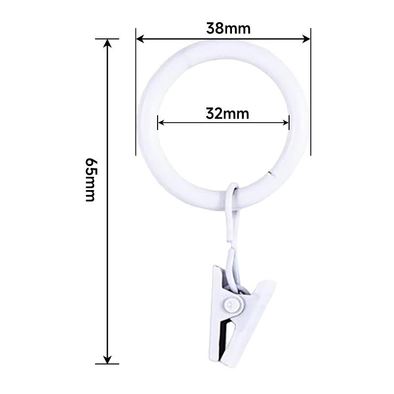 Premium Iron Curtain Hooks And Rings For Hanging Curtains And Shower Drapes WhiteA1
Premium Iron Curtain Hooks And Rings For Hanging Curtains And Shower Drapes WhiteA1